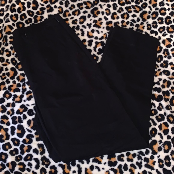 Black Ankle Trousers Dress Pants Skinny 